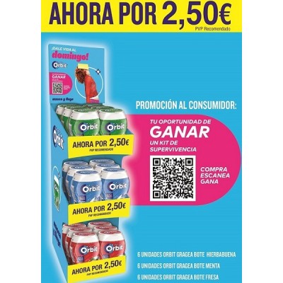 MARS ORBIT GRAGEA BOTE 6X3 18u