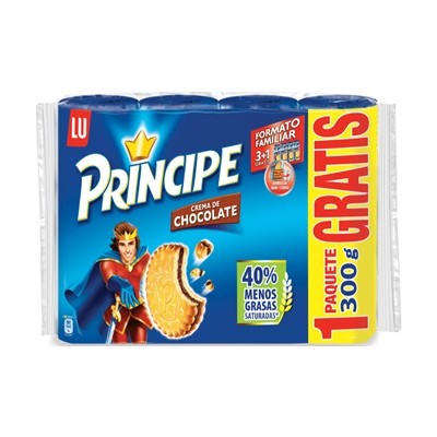 PRINCIPE RELLENA CHOCO 300g 3+1 GRATIS