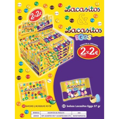 LACA EXP LACASITOS 45g + EGGS 37g 48u