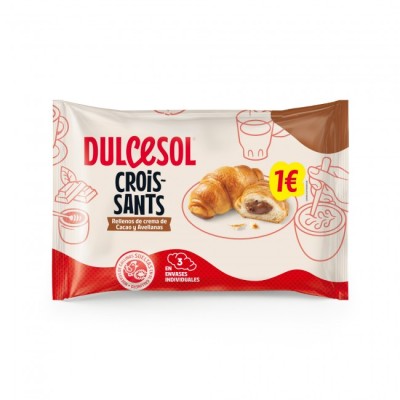 EURO DUL CROISSANTS CHOCO 3u 135g
