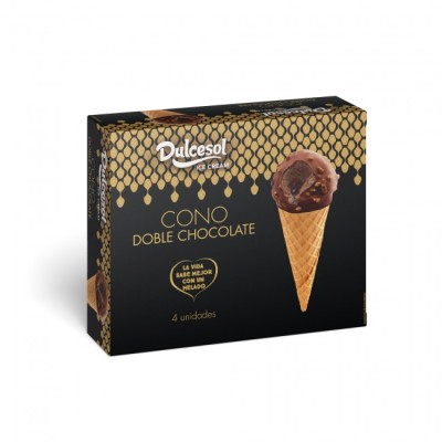 H DUL CONO DOBLE CHOCOLATE 4u