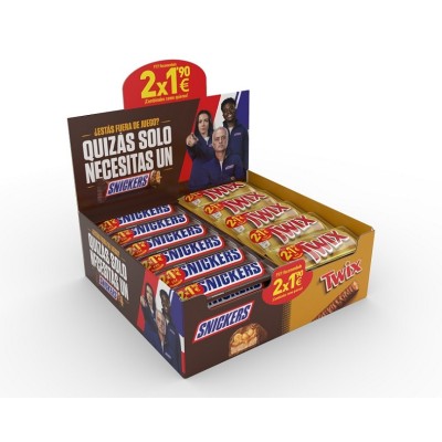 MARS LOTE 48u SNICKERS 30 & TWIST CARA 18  2X1.90_