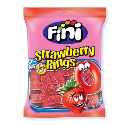 FINI STRAWBERRY RINGS 90g(aros fresa)