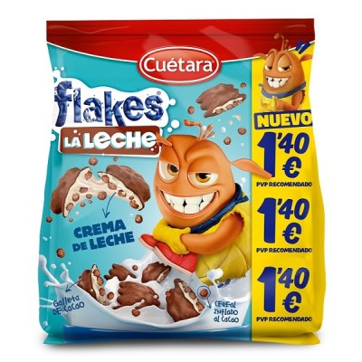 CUE FLAKES LA LECHE 120g sticker 1.40_