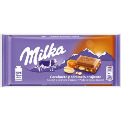 MILKA CARAMEL PEANUT 90g