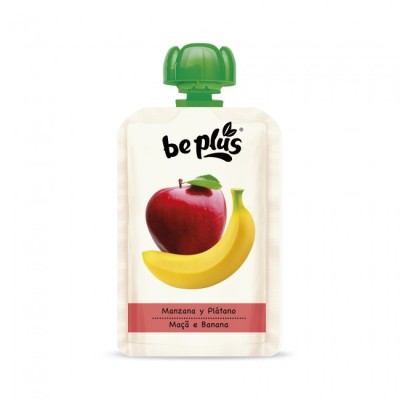 BE PLUS POUCH MANZ-PLATANO 120g
