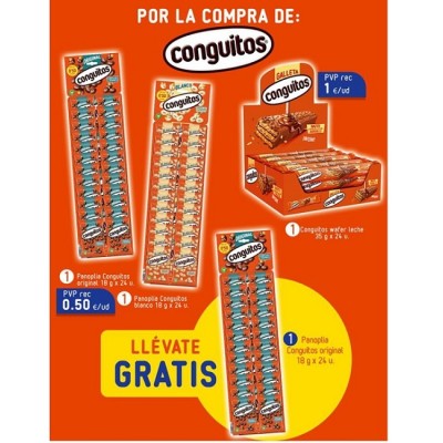 LACA LOTE CONGUITOS/WAFER 68u+24u conguitos