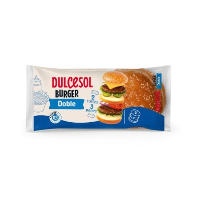 DUL BURGER DOBLE CORTE 2u 160g