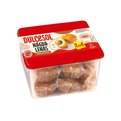 DUL TUPPER CUADRADAS rell CHOCO 12u 300g