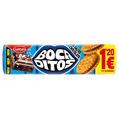 CUE BOCADITOS SALTED CHOCO 150g sticker 1.20_