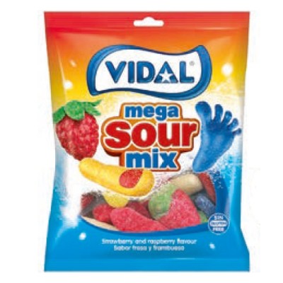 VIDAL HA MEGA SOUR MIX 90g ácido