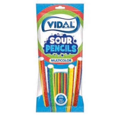 VIDAL HA SOUR RAINBOW PENCILS 90g