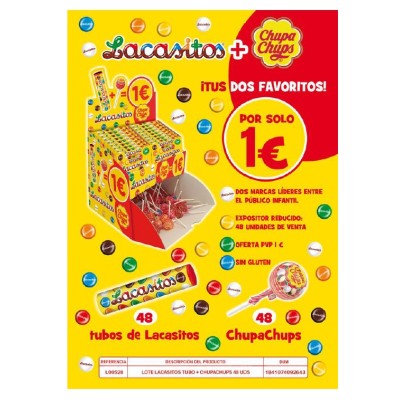 LACA LACASITOS+CHUPA CHUPS 2X1_ 48pack