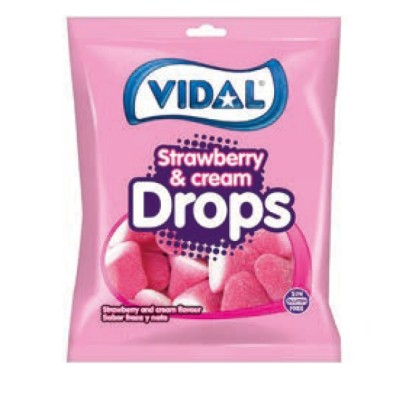 VIDAL HA STRAWBERRY¬CREAM DROPS 90g