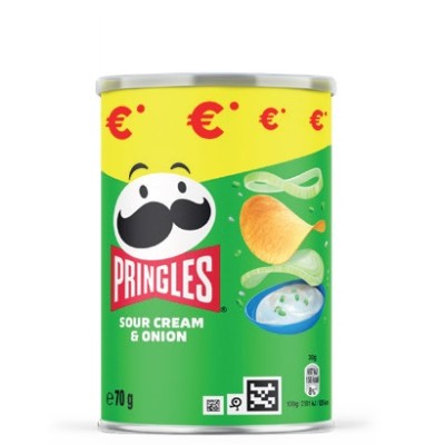 PRINGLES 70g SOUR CREAM&ONION sticker 1.40_