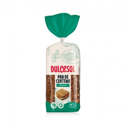 DUL PAN DE MOLDE CENTENO 800g*
