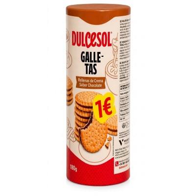 DUL GALLETAS RELLENAS CHOCO 180g