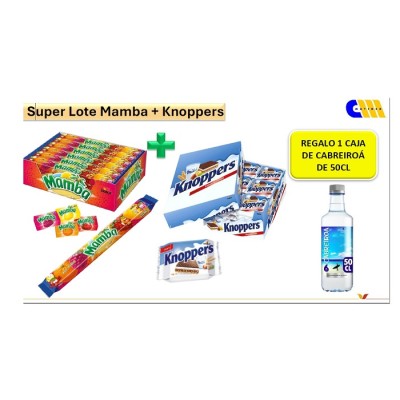 LOTE KNOPPERS regalo 24 agua 50cl