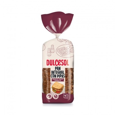 DUL PAN DE MOLDE INTEGRAL PIPAS 675g