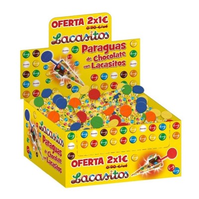 LACA PARAGUAS DE CHOCOLATE 80u 2X1_