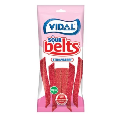 VIDAL HA SOUR BELTS STRAWBERRY 90g