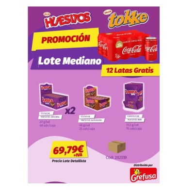 GRE LOTE VALOR MEDIANO + 12 COCACOLAS