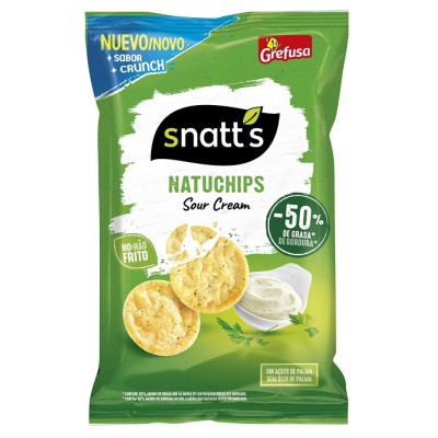 GRE SNATT'S NATUCHIPS SOUR CREAM 65g