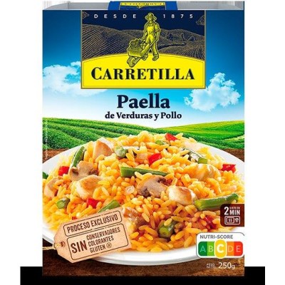 CARR PAELLA DE VERDURAS Y POLLO 250G