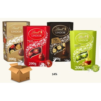 LINDT CORNET 200g lote 12u promo -14%