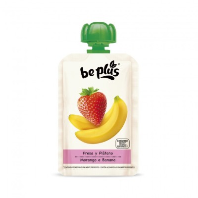 BE PLUS POUCH FRESA PLATANO 120g