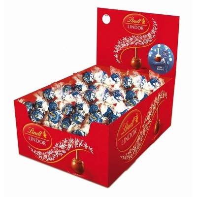 GR 1X1 LINDT BOMBON LECHE Y BLANCO 2kg