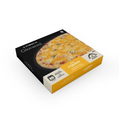 H IL FORNO PIZZA 4 QUESOS 400g 25cm